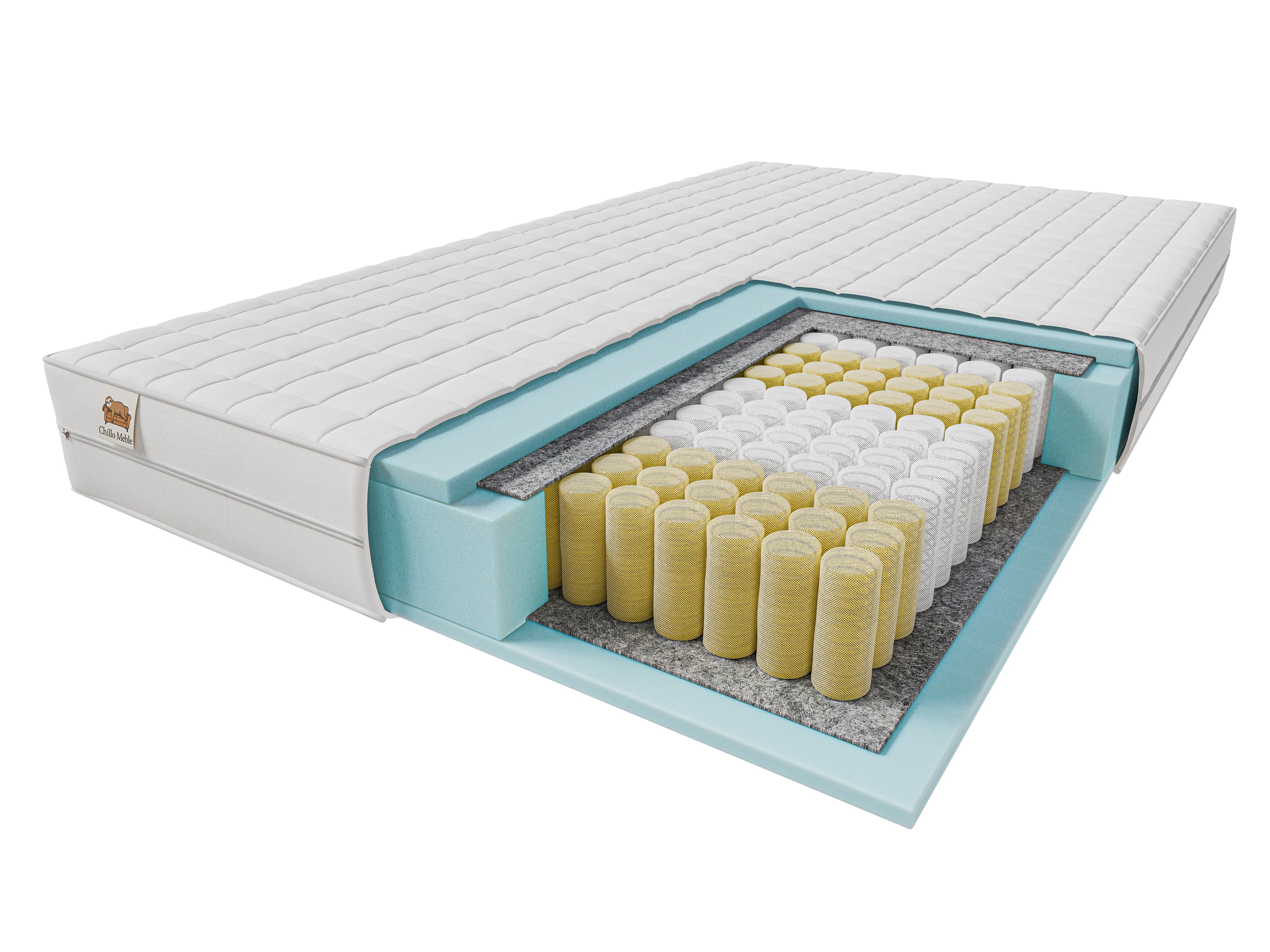 Materac Kieszeniowy 7-Strefowy "Basic" – Ergonomiczne Wsparcie i Komfort
