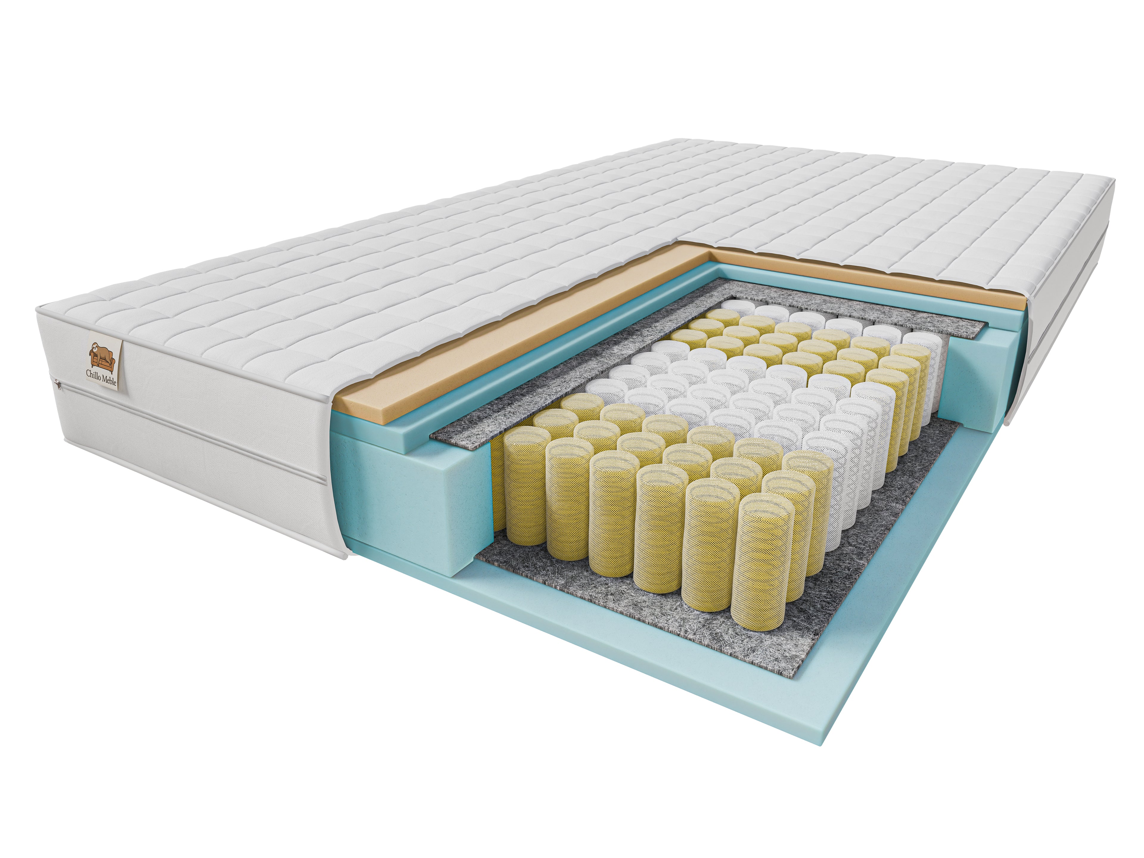 Materac 7-Strefowy "Visco Memory" – Termoelastyczne Otulenie (H3)